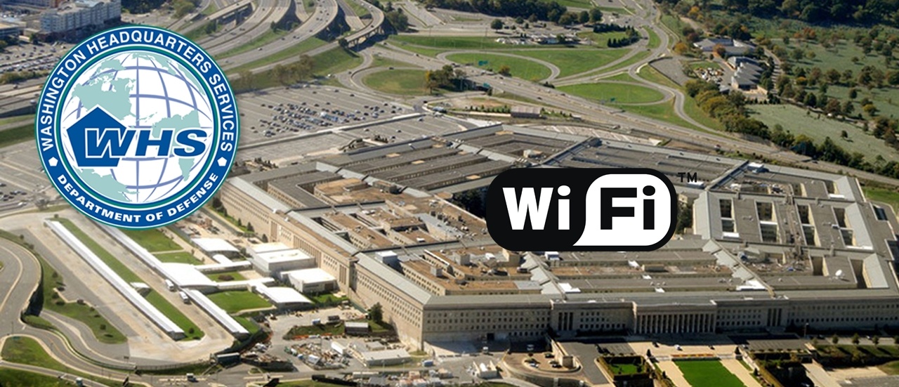 WI-FI installation at WHS DOD contract banner